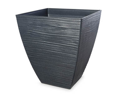 Grooved Plastic Planter