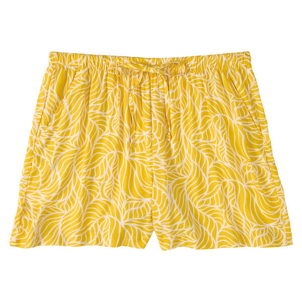 Serra Yellow Viscose Shorts - S