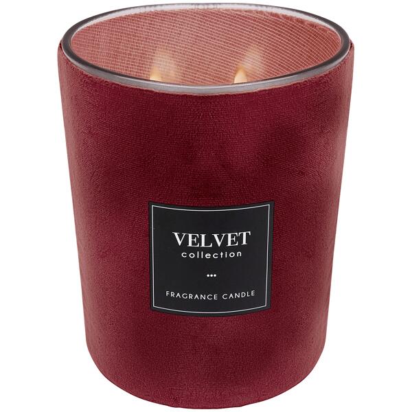 Bougie parfumée avec velours