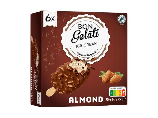 Bâtonnets glacés aux amandes