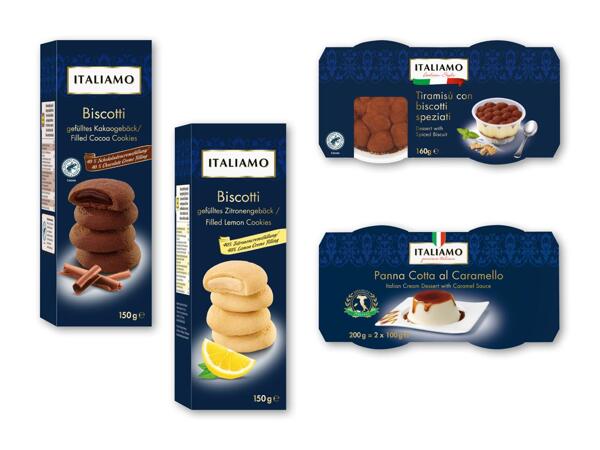 ITALIAMO Italiensk-inspirerede småkager, tiramisu eller karamelpanna cotta