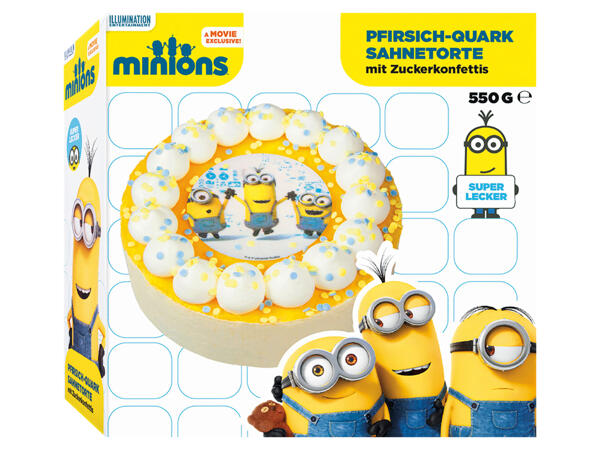 Minions Sahnetorte Pfirsich