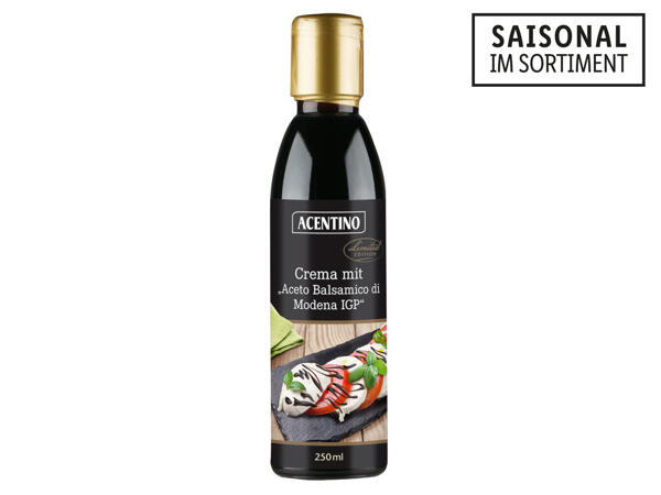 Crema mit Aceto Balsamico di Modena I.G.P.