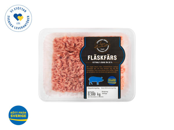Färsk fläskfärs