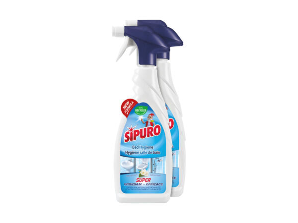Nettoyant pour salle de bain Sipuro, pack de 2