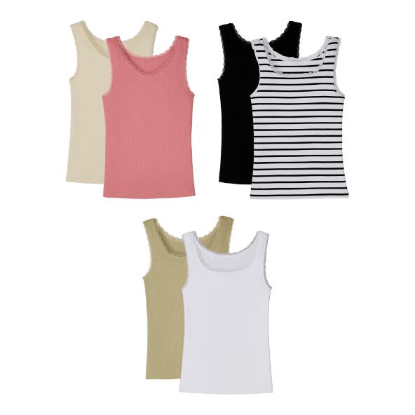 UP2Fashion(R) Haut côtelé, 2 pcs