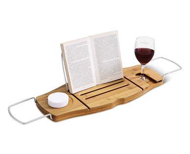 Easy Home Bamboo Bath Caddy