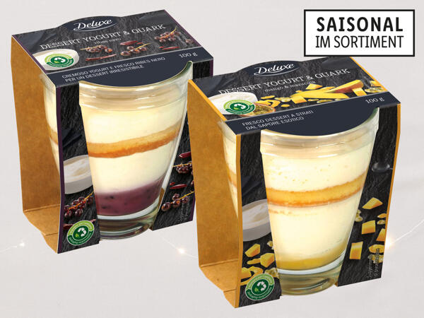 Topfen-Joghurt Dessert im Glas