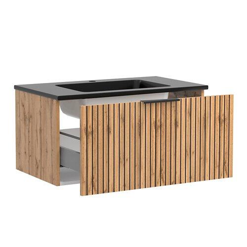 Waschtisch 80 cm schwarz