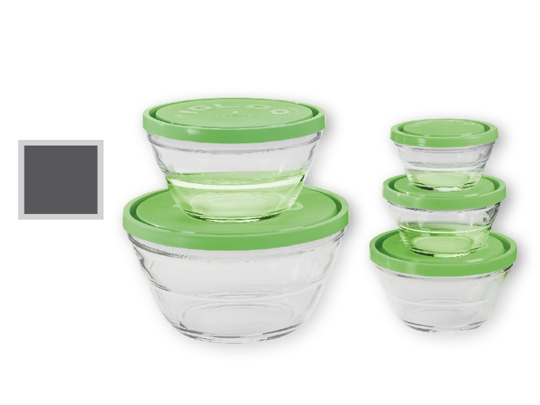 ERNESTO Glass Food Storage Container Set