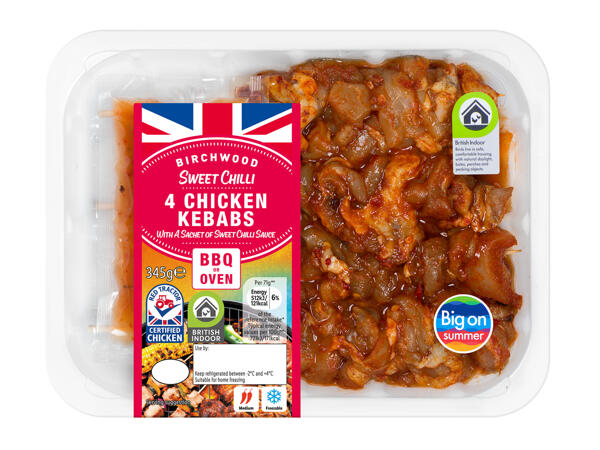 Birchwood Sweet Chilli Chicken Skewers