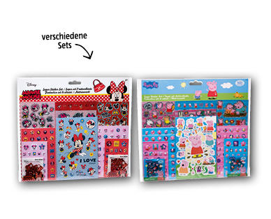 STAR WARS™/DISNEY MINNIE MOUSE/PAW PATROL™/DISNEY FROZEN/PEPPA PIG™ Mega-Sticker-Set