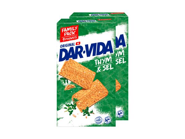 Crackers thym et sel Dar-Vida, pack familial