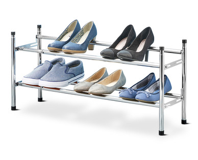 Easy Home 2-Tier Stackable Shoe Rack