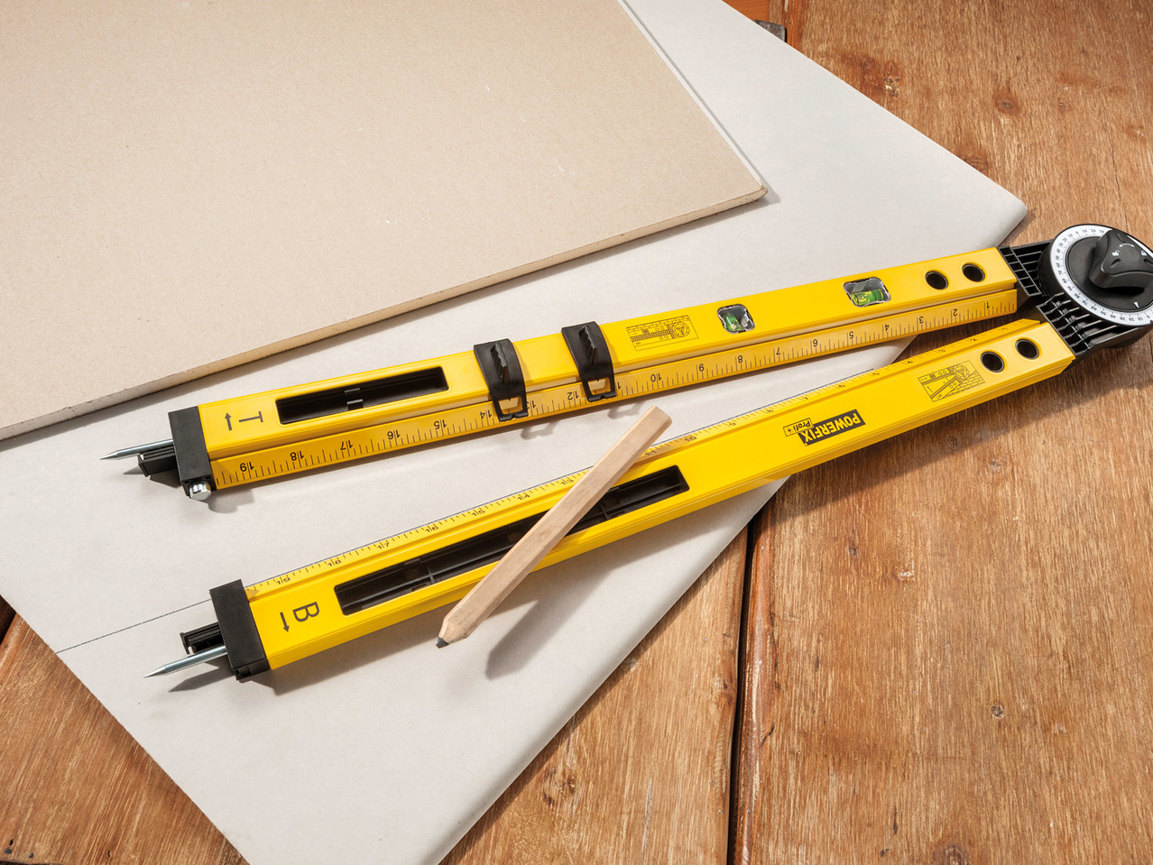 Powerfix Profi Protractor Spirit Level1