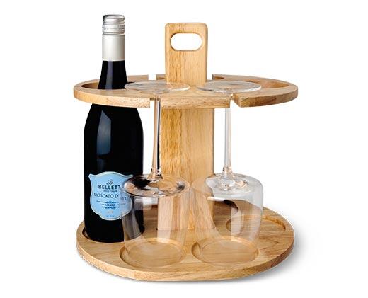Crofton 
 Wine Bottle & Glass Caddy