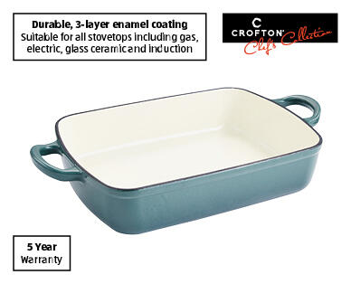Cast Iron Roaster 4.8L – Green or Blue