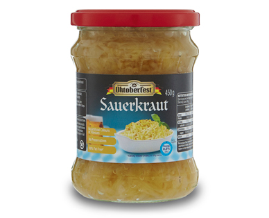 SAUERKRAUT OR RED CABBAGE WITH APPLE 450G