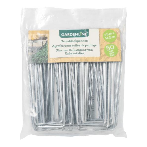 GARDENLINE(R) 				Gartenvlies-Krampen, 50 St.