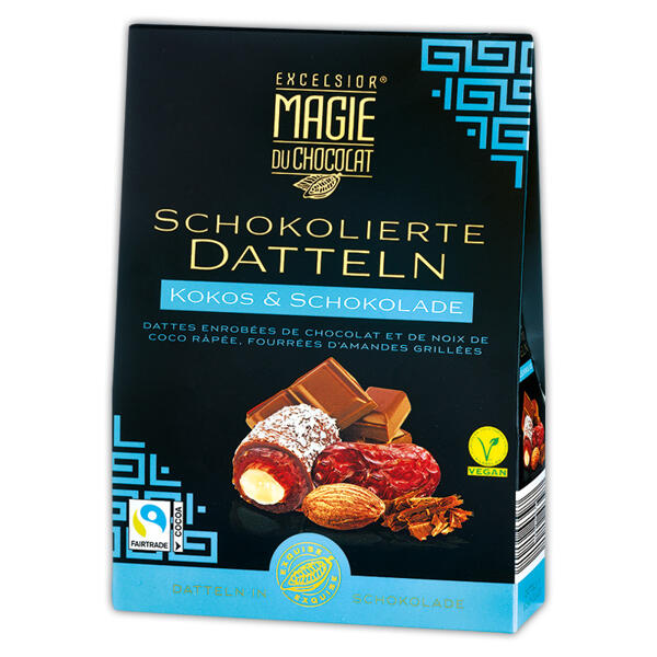 Schokolierte Datteln