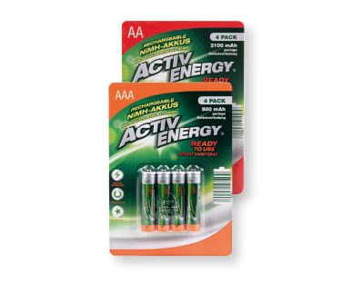 Accus prêts à l'emploi ACTIVE ENERGY(R)