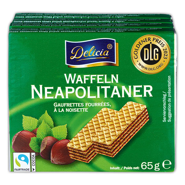 Waffeln gefüllt