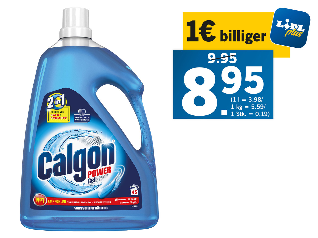 CALGON Wasserenthärter Tabs, Pulver oder Gel