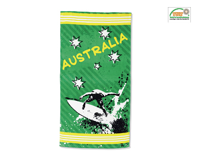REACTIVE PRINTED BEACH TOWEL