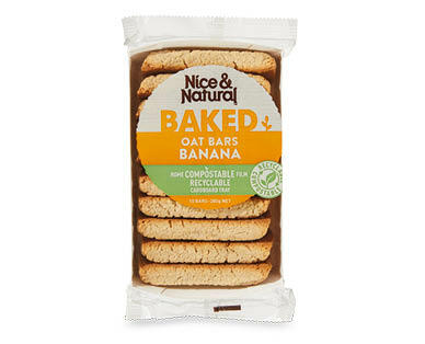 Nice & Natural Baked Oat Bars Choc Chip 10pk/200g