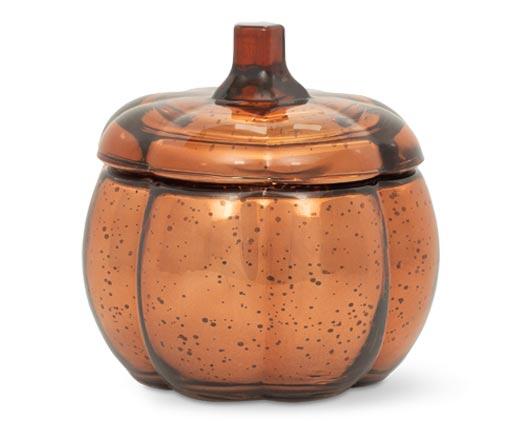 Huntington Home Metallic Pumpkin Candle