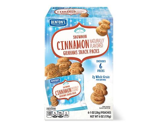 Benton's 
 Snowman Graham Snack Packs Cinnamon or Vanilla