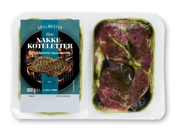 GRILLMESTER Marinerede nakkekoteletter