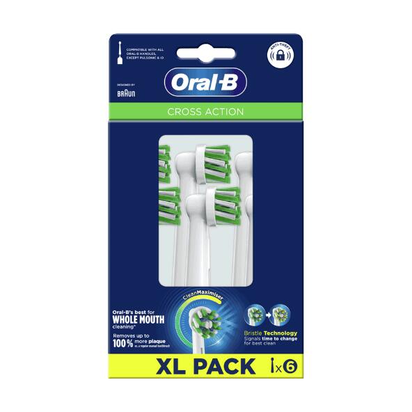 ORAL-B(R) 				Aufsatzbürsten CrossAction, 6 St.