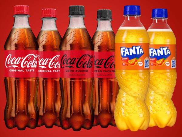 Coca-Cola, Coca-Cola zero, Fanta