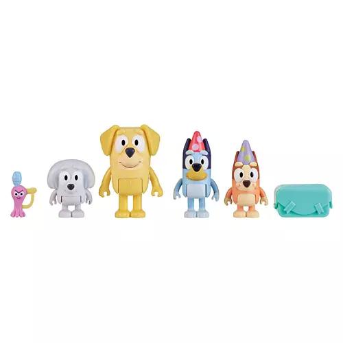 4 Pack Bluey Pass the Parcel Figures
