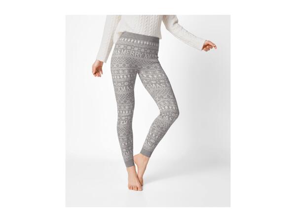 Esmara Ladies' Grey Christmas Leggings