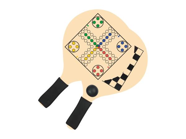 Crivit Beach Bat & Ball Set With Board Games