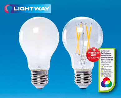 LIGHTWAY LED-Glasserie, dimmbar