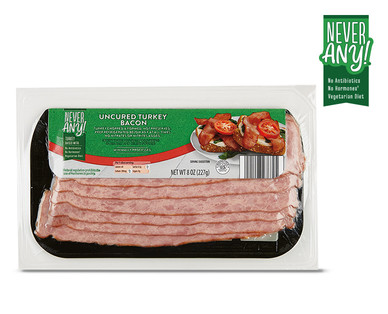 Never Any! Uncured Turkey Bacon - Aldi - US - Specials archive