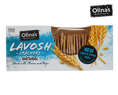 Olina's Lavosh Crackers 100g – Natural