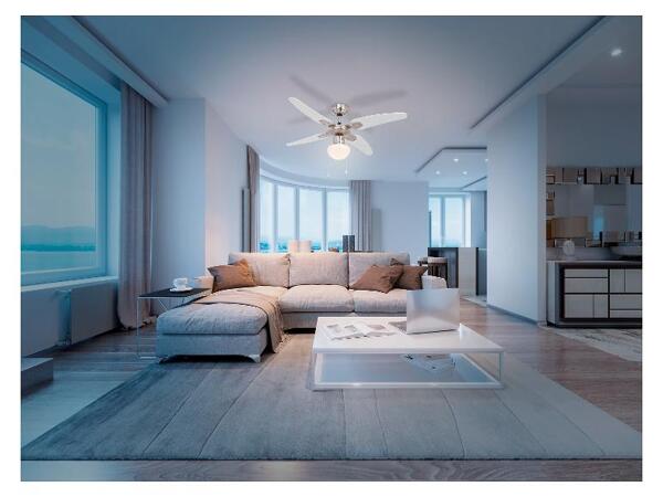 Stropní ventilátor s LED svítidlem
