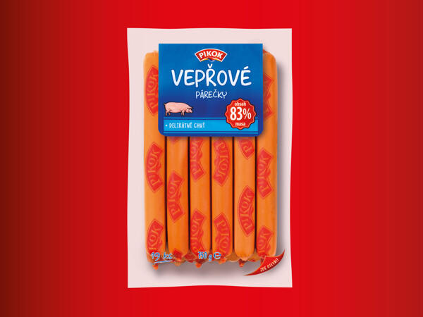 VEPŘOVÉ PÁREČKY