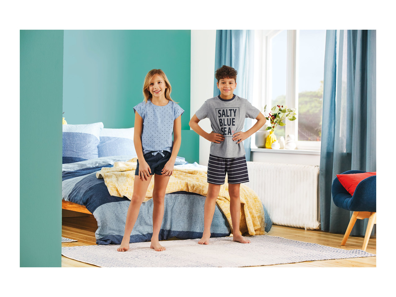 Pepperts Girls' Pyjama Shorts Set1