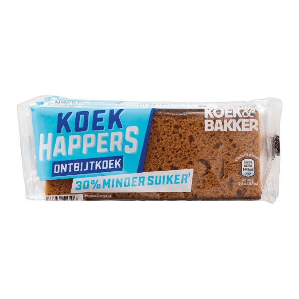 Koek & Bakker koekhappers ontbijtkoek minder suiker