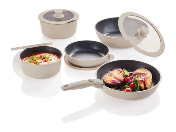 Livarno Home Cast Aluminium Pot & Pan Set - 10 Piece Set