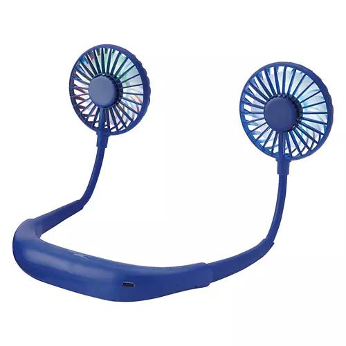 USB Rechargeable Neck Fan, Navy Blue