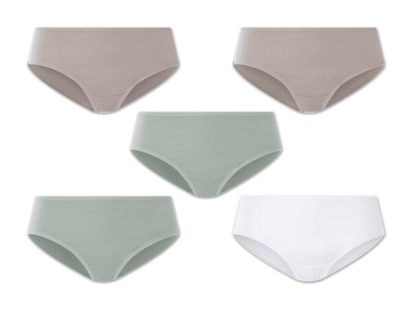 Damen Slip/Hipster, 5 Stück