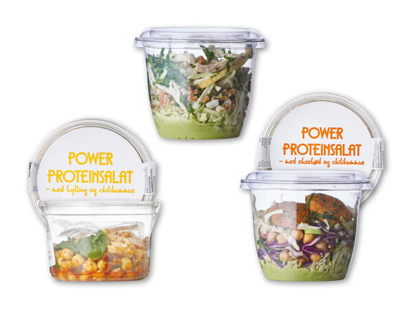 Protein- eller hummussalat
