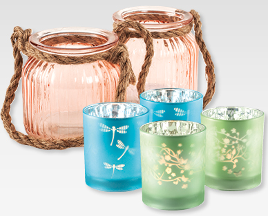 Portalumini di vetro primaverili LIVING STYLE