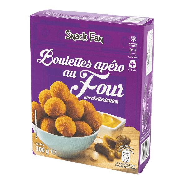 SNACK FAN(R) 				Boulettes apéro au four, 12 pcs